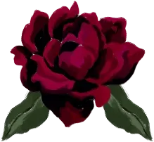 Rose with Leaves